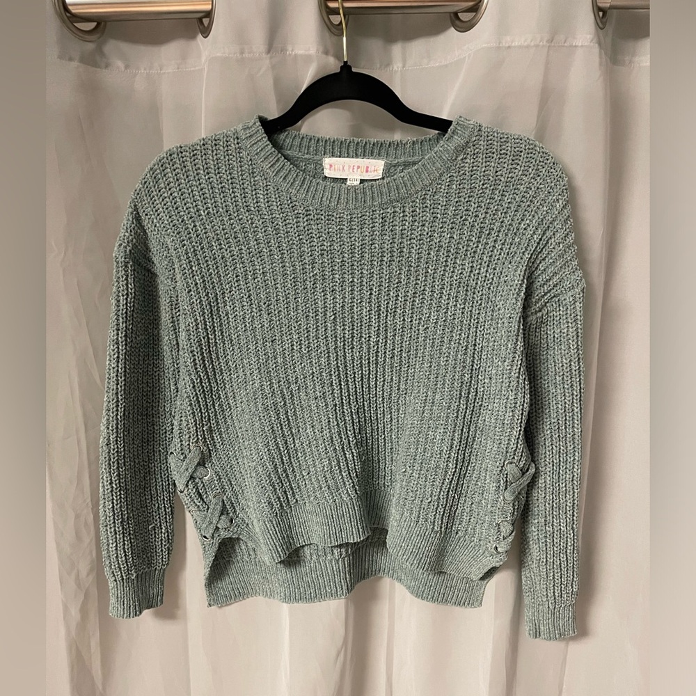 Pink Republic Girls Criss-crross Sweater - L